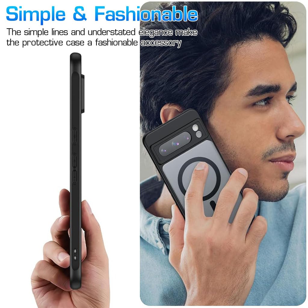 ZORBES Phone Case for Google Pixel 8 Pro Full Protection Phone Cover for Google Pixel 8 Pro with Magnet Ring Supports Qi Wireless Charging, Fashion Shockproof Protective Case for Google Pixel 8 Pro ZORBES Phone Case for Google Pixel 8 Pro Full Protection Phone Cover for Google Pixel 8 Pro with Magnet Ring Supports Qi Wireless Charging, Fashion Shockproof Protective Case for Google Pixel 8 Pro
